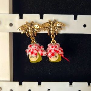 Honey bee earrings
